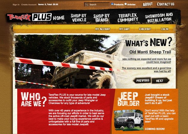 TeraFlex PLUS, another Magento + WordPress duo