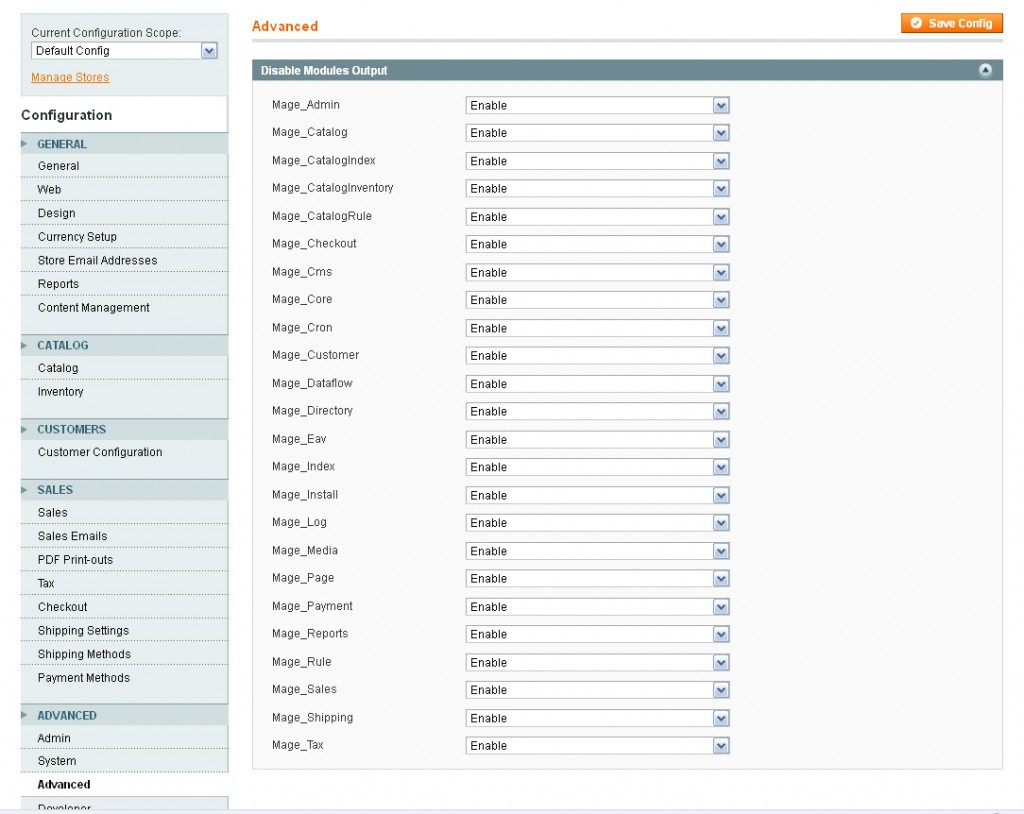 magento-lite-disable-modules-output