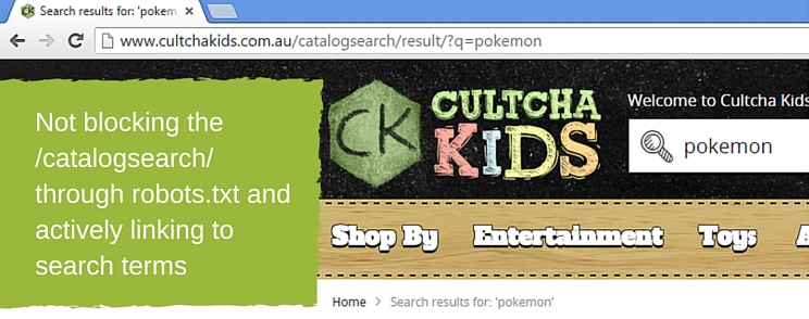 Robots.txt catalogsearch Magento 2.0 SEO