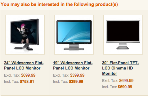 Related products, Upsells, Cross-sells in Magento