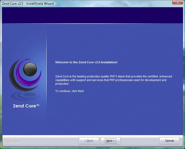 Welcome to the ZEND Core 2.5 Installation