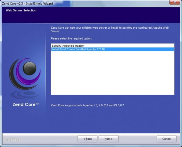 ZEND Apache Install