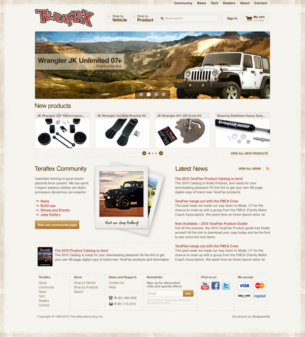 Teraflex-Design-Home page