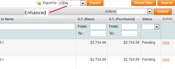 Enhanced export – collection to a file