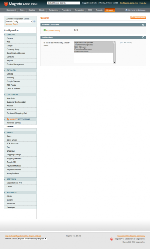 Configuration-System-Magento Admin 2