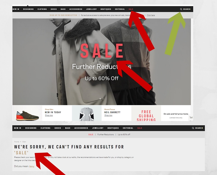 site search sale issue and why your visitors hate your online store