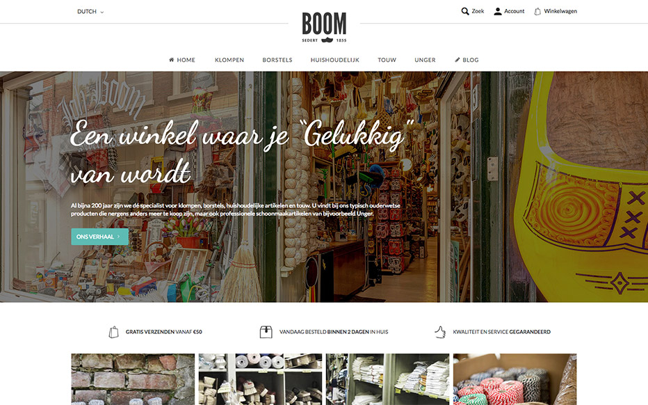 Boom Homepage