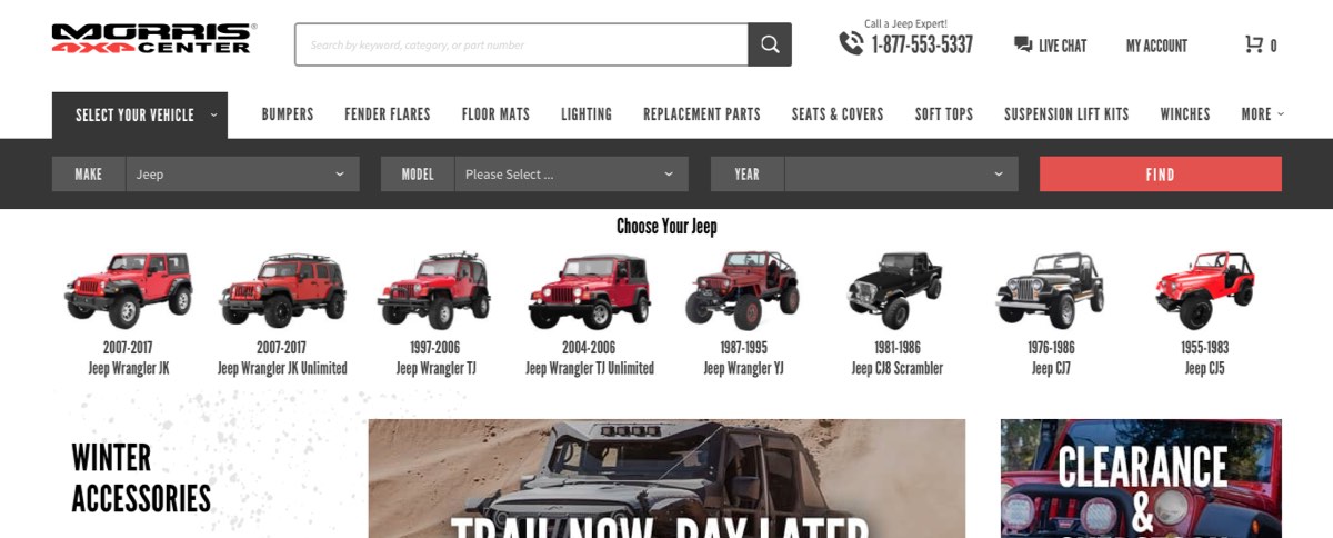 morris jeep wrangler parts