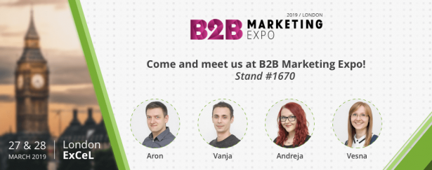 Meet us in London at B2B Marketing Expo!