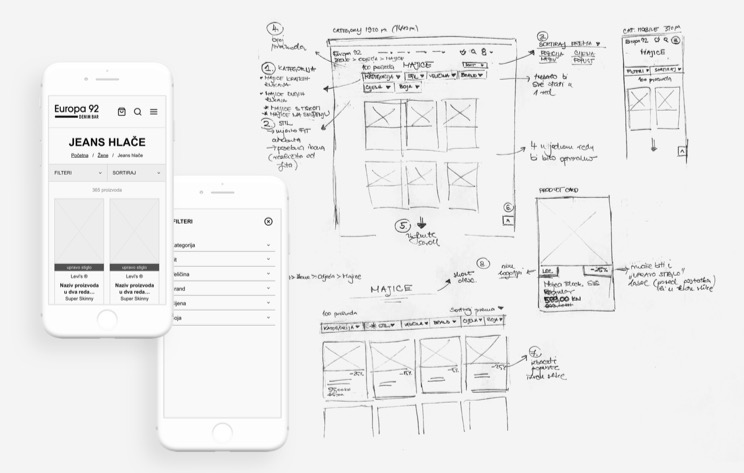 Wireframing Europa 92