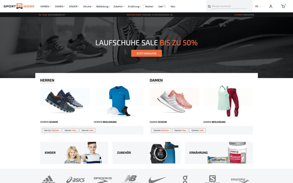 sportwerk online store example 1