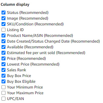options buy box columns