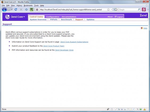 zend core support