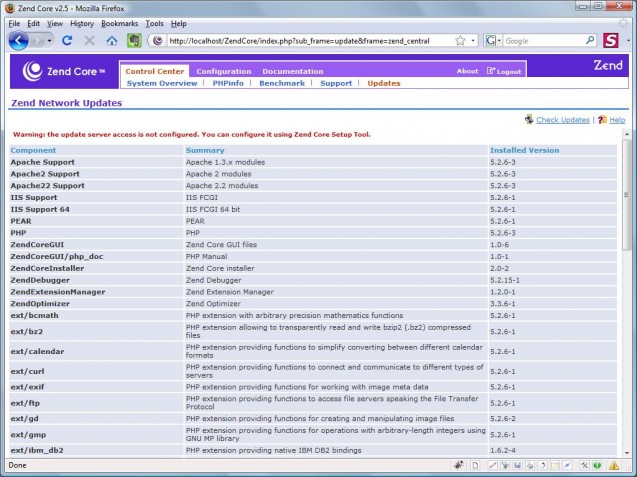 zend core update