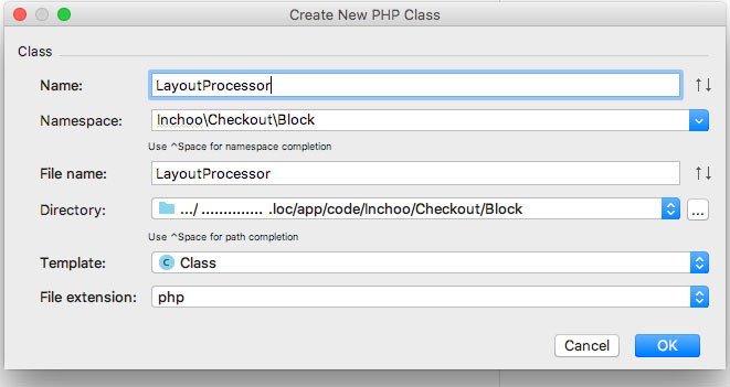 Override of ClassLayoutProcessor