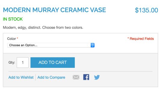 Configurable add to cart form