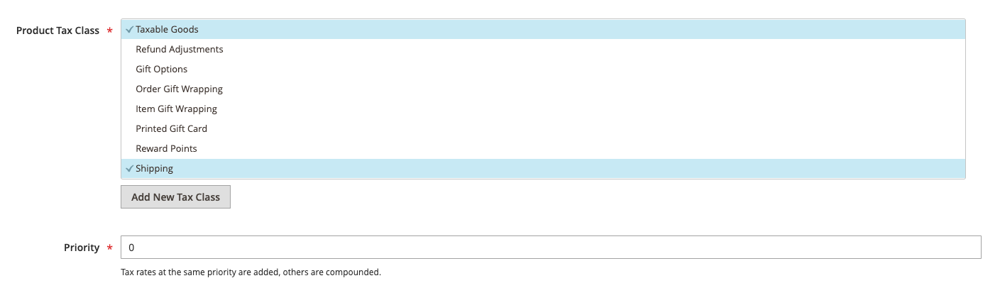 Taxing both taxable goods and shipping in Magento 2