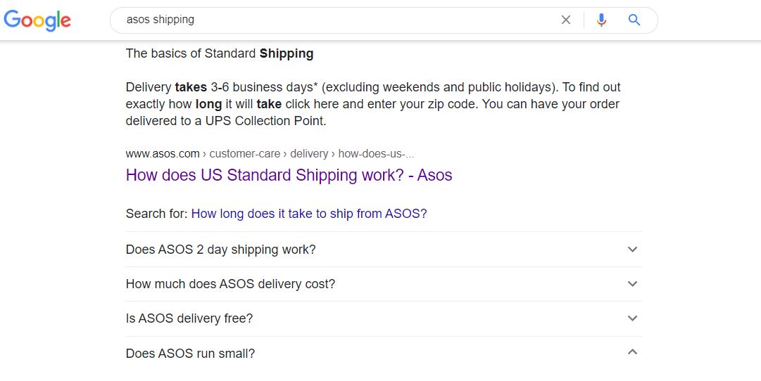 Asos FAQ