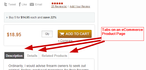 Tabs - eCommerce SEO for Magento