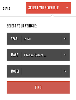 year-make-model filter