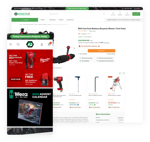 Redefining the eCommerce Experience of Construction Fasteners & Tools