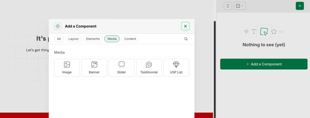 Hyva CMS - Add a Component