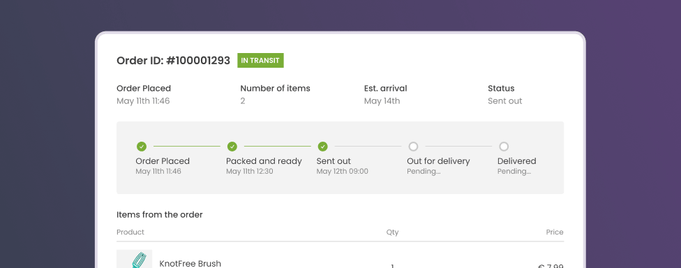 Order Tracking