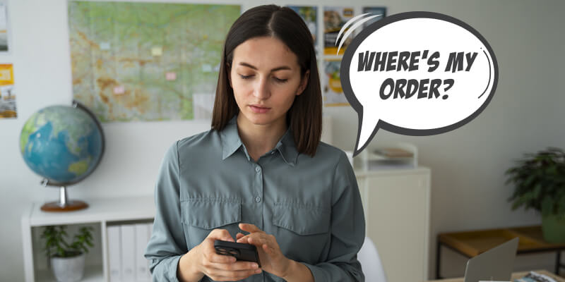 Customer asking where's their order